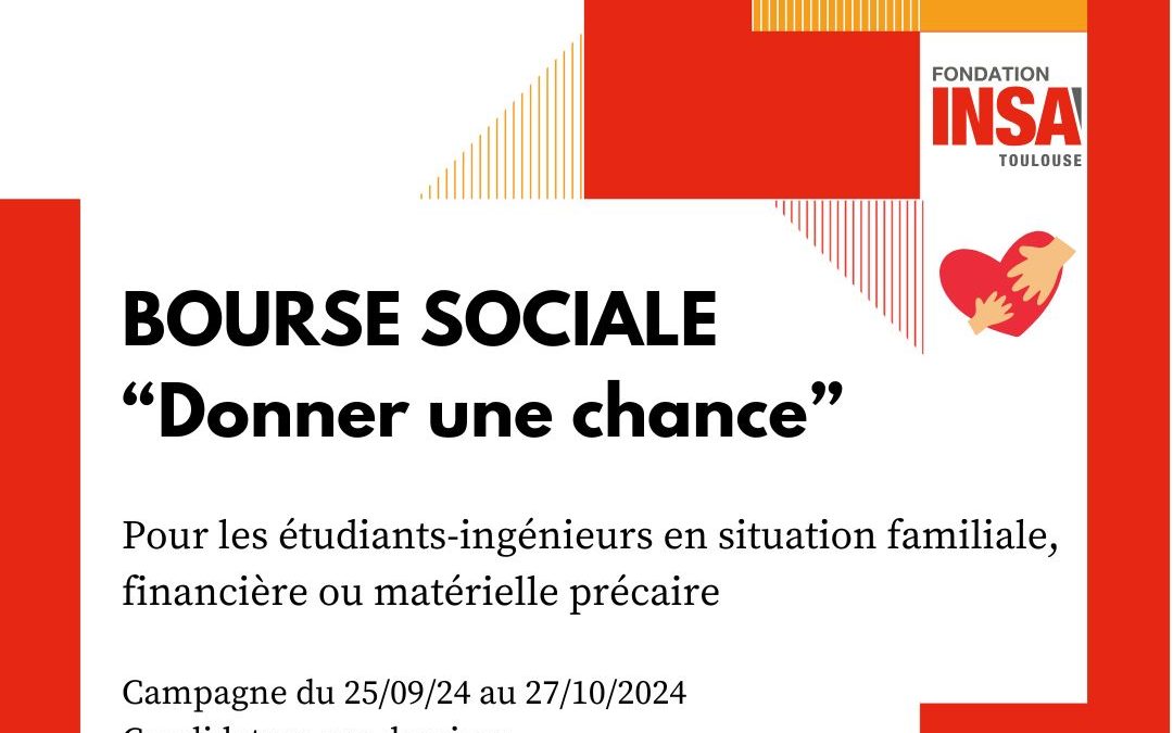 Bourse sociale « Donner une chance »