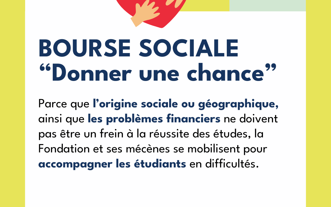 Bourse sociale « donner une chance »